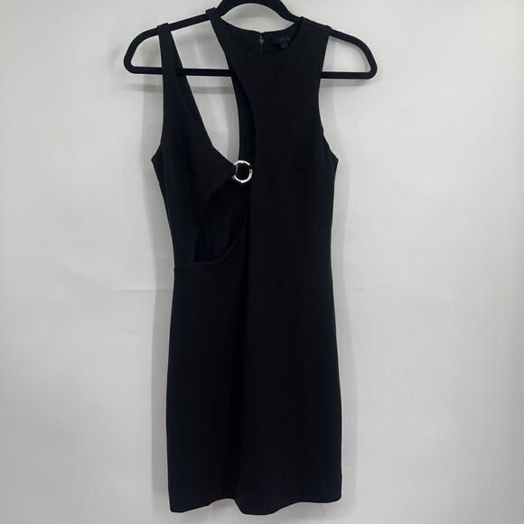 H:ours x Revolve Black Sleeveless Cutout Safiya Mini Dress Medium - Picture 1 of 9